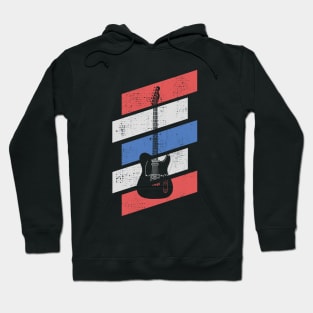 Retro Vintage T-Style Electric Guitar Hoodie